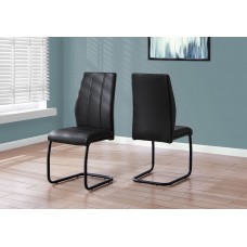  Central Dining Chair BLACK LEATHER-LOOK